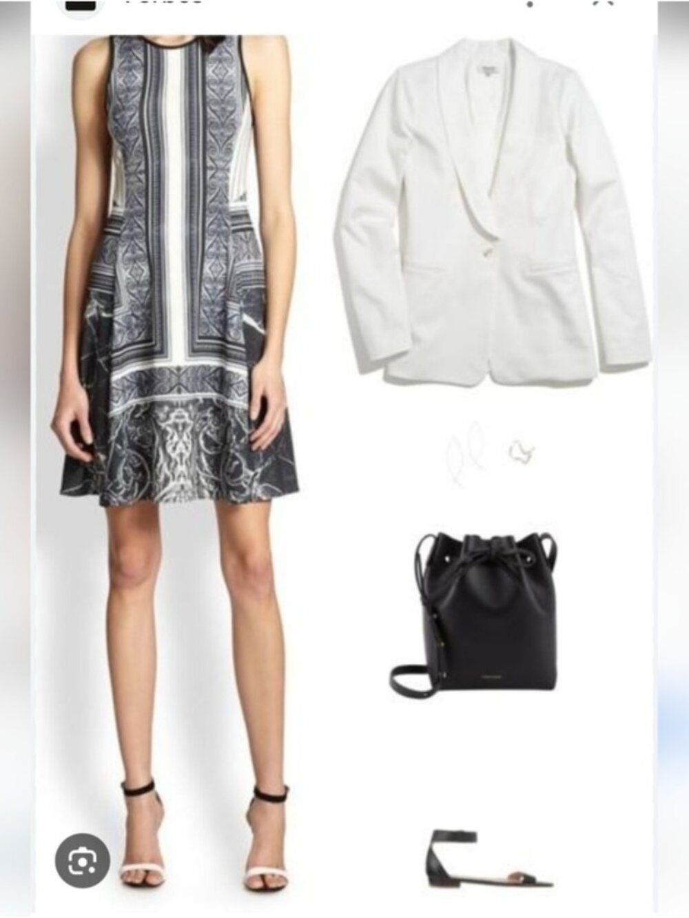 CLOVER CANYON | Etched Marble Gothic Abstract Print Fit and Flare Dress sz XS